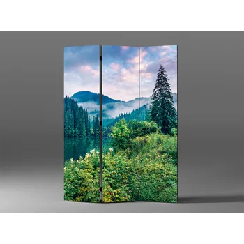 Paraván Paraván klidné jezero v horách Rozměr: 135 x 180 cm