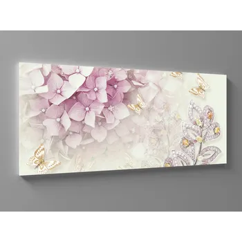 Obraz Abstraktní obraz fialové květy Rozměr: 60 x 25 cm