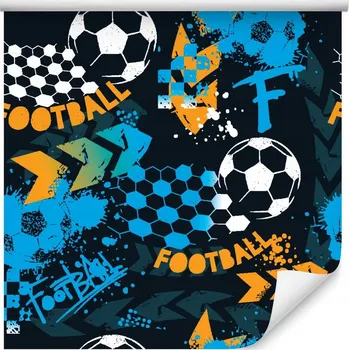Tapeta Tapeta na zeď, fotbalový míč, do chlapeckého pokoje