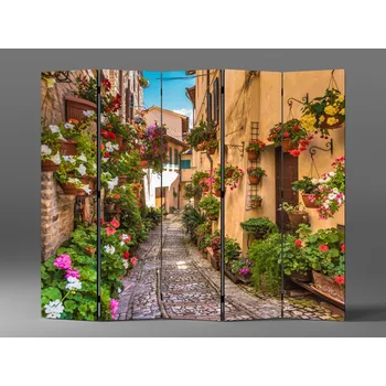 Paraván Paraván květinová ulice Rozměr: 225 x 180 cm