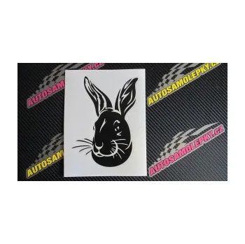 Samolepící dekorace SAMOLEPKA Králík 001 levá (17 - šedá) NA AUTO, NÁLEPKA, FÓLIE, POLEP, TUNING, VLASTNÍ TEXT, TISK, AUTOSAMOLEPKY.cz, POLEPY, OBRÁZEK, LOGO, SAMOLEPKY
