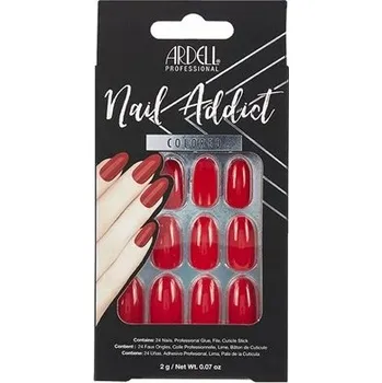 Umělé nehty Umělé nehty mandlového tvaru dlouhé + lepidlo Manicure Nail Tips Ardell 28 ks