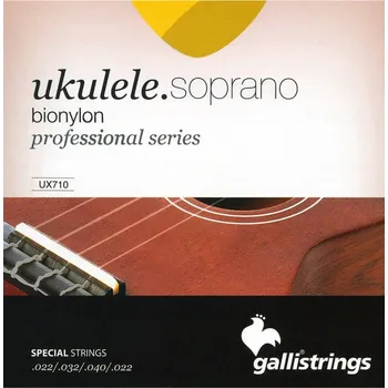 Struna pro kytaru a smyčcový nástroj Struny pro sopránové ukulele Galli UX710