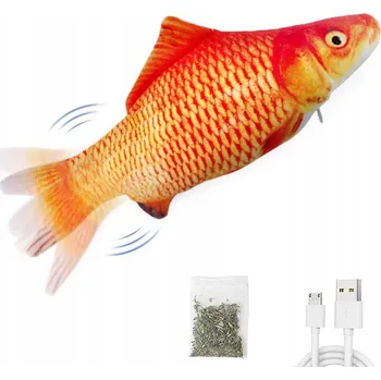 Hračka pro kočku Elektrická ryba pro kočky zlatý kapr Goldi