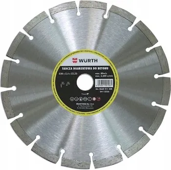 Řezný kotouč WURTH Diamantový kotouč na betonu 125X22,23