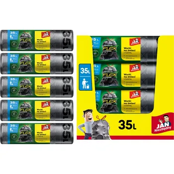 Obraz Sáčky na odpad Jan Niezbędny Lisované Flex&Strong 53x60cm 35L 5x15 ks