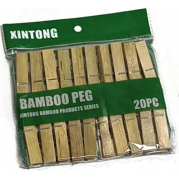 Vrták Béžové dřevěné Kolíčky spinacze 20 ks