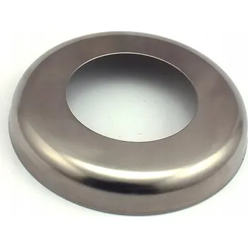 Krycí rozeta leštěná, kryt průměr 80 mm pro trubky průměr 42,4 mm, nerezová ocel 316