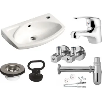 Umyvadlo závěsné oválné Sapho bílé