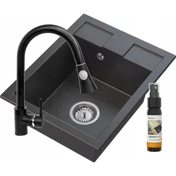 Granitový dřez Jednokomorový dřez Granitan Best granit šedý