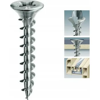 Vrták Šroub 4,3x22mm PVC chromzink FRAMEX PH 100 ks