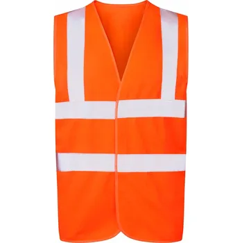 reflexní vesta Výstražná vesta oranžová XXXL vizwell VWEN03O/XXXL