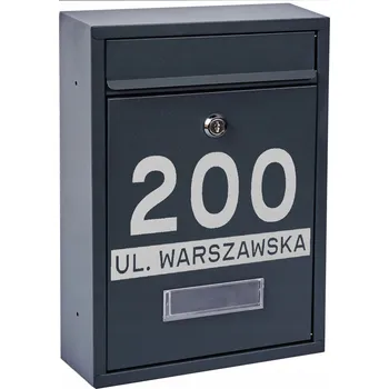 Poštovní schránka Poštovní schránka euroschránka, vhoz Prime šedá