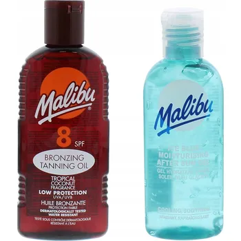 Přípravek na opalování Malibu Opalovací Olej SPF 8 200 Ml + Gel po Opalování 100 ml