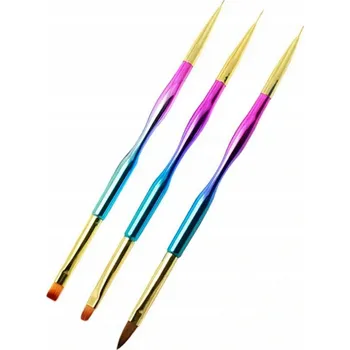 Kosmetický štětec Sada štětců na gel pro zdobení nehtů nail art