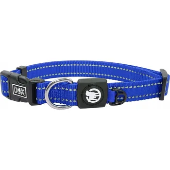 Obojek pro psa OBROŽEK PRO PSY VELIKOST M REFLEXNÍ DDOXX MODRÝ