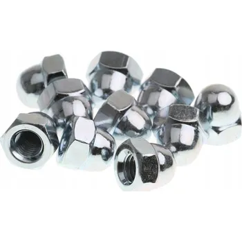 Matice KORUNOVÁ MATICE M10 POZINK 10 kusů