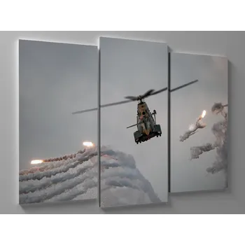 Obraz Obraz útok vojenské helikoptéry Rozměr: 75 x 50 cm