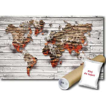 Fototapeta FOTOTAPETA MAPA DŘEVO 6C FXL 208x146 F3642