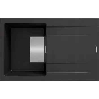 Granitový dřez Jednokomorový granitový dřez Pyramis Kartesio černý