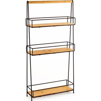 regál Koupelnový regál AWD Interior antracit, černý 13,3 x 40,5 x 80,2 cm