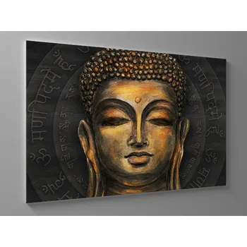 Obraz Obraz zlatá hlava buddhy Rozměr: 60 x 40 cm