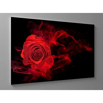 Obraz Obraz růže v červeném dýmu Rozměr: 60 x 40 cm