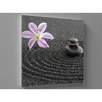 Obraz Obraz kameny a lilie Rozměr: 40 x 40 cm
