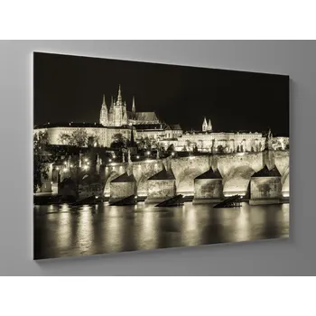 Obraz Obraz noční panorama prahy Rozměr: 100 x 65 cm