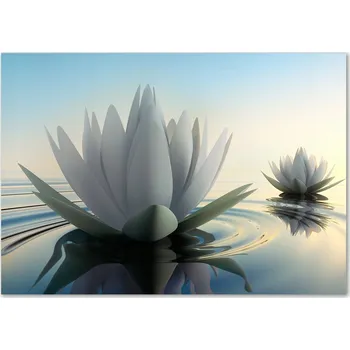 Obraz Skleněný panel 70 x 100 x 4 mm tvrzené sklo broušené bílý