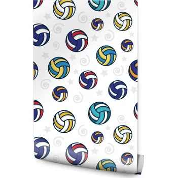 Fototapeta Tapeta pro mládež Barevná SÍŤOVÁ Hřiště Míče Vzory