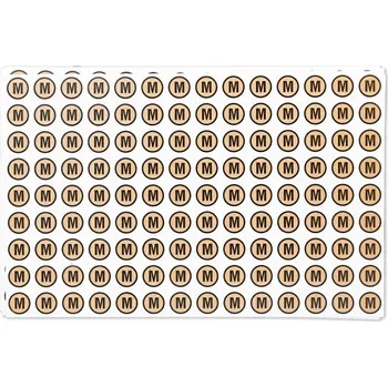 samolepka Zlaté Samolepky velikosti M 1 25 Ks / 1 arch