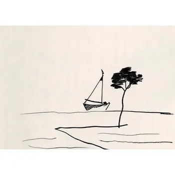 Plakát Plakát Pobřežní klid bez rámu 42 x 29,7 cm