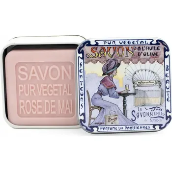 Koupelová kosmetika Marseillské mýdlo La Savonnerie de Nyons MÁJOVÁ RŮŽE BOX Métropolitain 100g