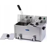 Elektrická fritéza s výpustným kohoutem 6,5kW 2x 8L Fritéza Maxima 09300416