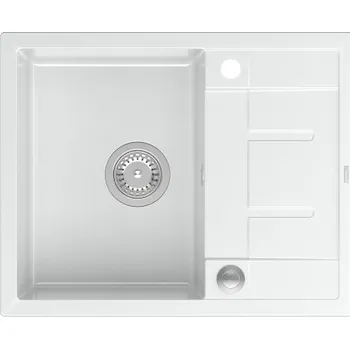 Granitový dřez Jednokomorový granitový dřez Quadron Morgan 116, bílý