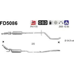 Filtr sazových částic, výfukový systém AS FD5086