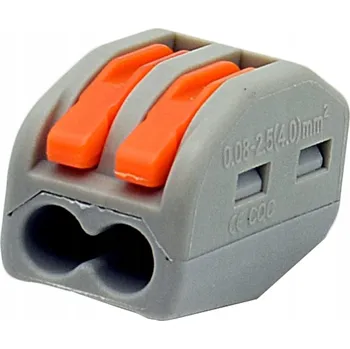 RYCHLOSPOJKA SVORKA PRO VODIČE KABELY ELEKTRICKÁ KOSTKA 2x 0,08-4mm2 1 Ks