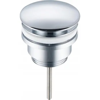 Sifon AQUAUNO UZÁVĚR DŘEZU KLIK-KLAK MOSAZNÝ CHROM BEZ PŘEPADU model 4