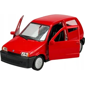 autíčko WELLY FIAT CINQECENTO ČERVENÝ 1:34 NOVÝ KOVOVÝ MODEL 43854