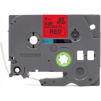 Pásek do tiskárny SPECMARK Páska pro Brother TZe-FX421 9MM ČERVENÁ Pružná FLEXI P-TOUCH
