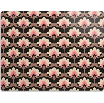 Miska pro psa Podložka pod misky pro psy a kočky, květinový vzor, 90x60 cm