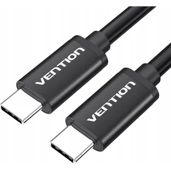 Datový kabel Kabel Vention USB-C - USB-C 1,5 m černý