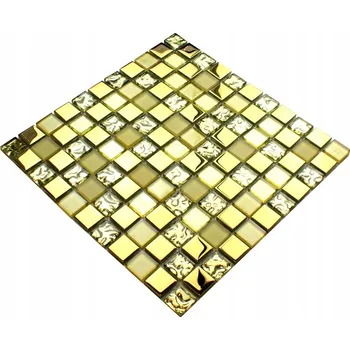 Obklad Skleněná mozaika Englass 30 x 30 cm, odstíny žluté a zlaté