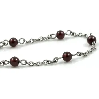 Náramek Náramek Řetízkový s granátem