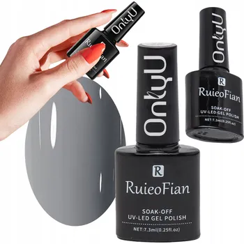 Přípravek na nehty ŠEDÝ HYBRIDNÍ LAK NA NEHTY S LESKEM UV LAK OnlyU/L045