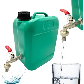 Nádoba na vodu TradeMotion KANISTR 5L NA VODU S KOVOVÝM KOHOUTKEM do 5 l
