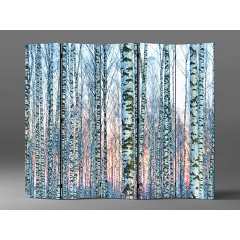 Paraván Paraván bílý březový les Rozměr: 225 x 180 cm