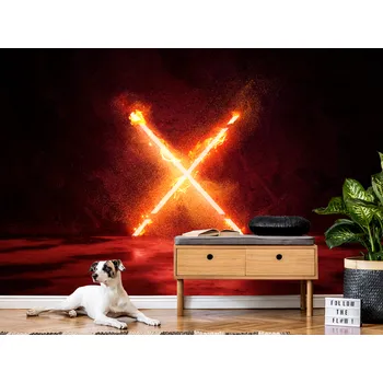 Tapeta Tapeta ohnivý kříž