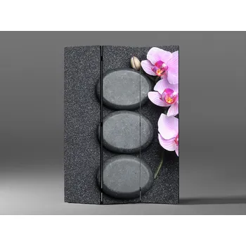 Paraván Paraván zen kameny a orchidej Rozměr: 135 x 180 cm